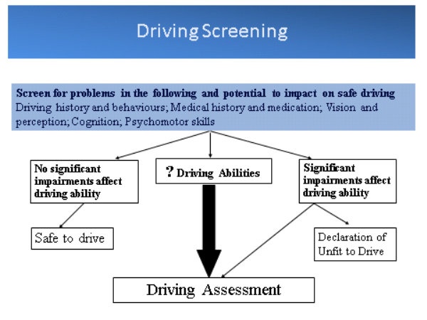 Level 2 driving screening process